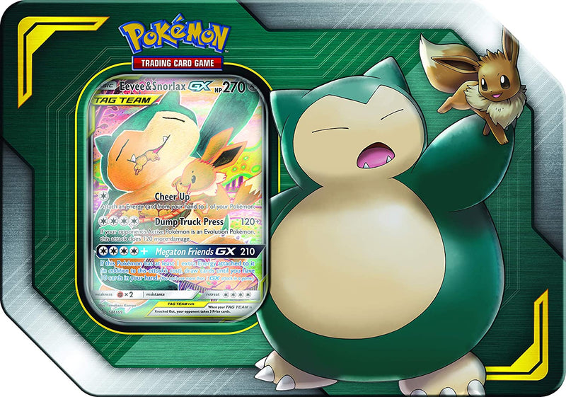 POKÉMON TCG: TAG TEAM TIN - EEVEE & SNORLAX-GX - Destination Retro