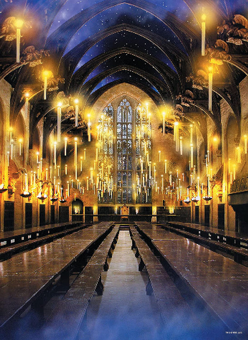 USAOPOLY Harry Potter Great Hall 1000 Piece Jigsaw Puzzle | Artwork from Harry Potter Films Featuring Hogwarts Great Hall - Destination Retro