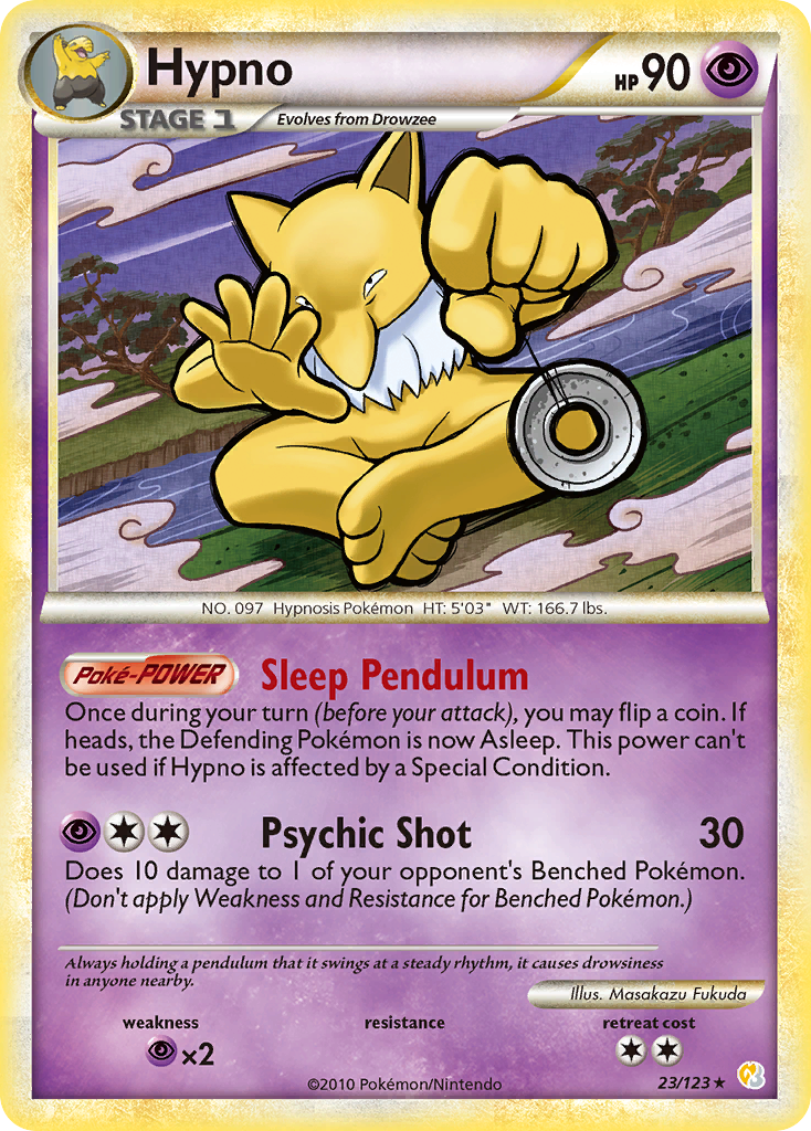 Hypno (23/123) [HeartGold & SoulSilver: Base Set] - Destination Retro
