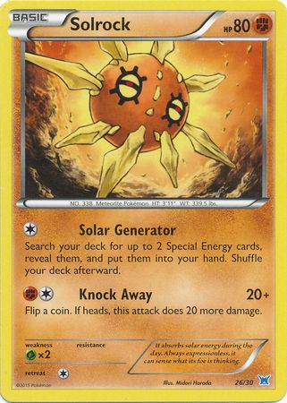Solrock (26/30) [XY: Trainer Kit - Latias & Latios] - Destination Retro