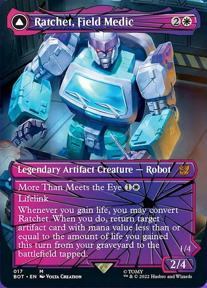 Ratchet, Field Medic // Ratchet, Rescue Racer (Shattered Glass) [Universes Beyond: Transformers] - Destination Retro