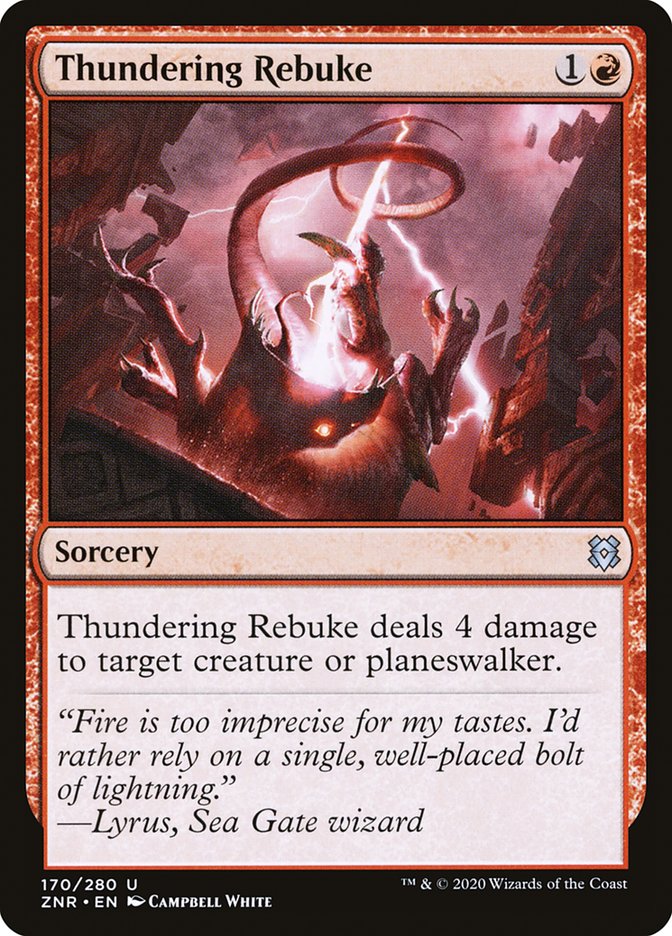 Thundering Rebuke [Zendikar Rising] - Destination Retro