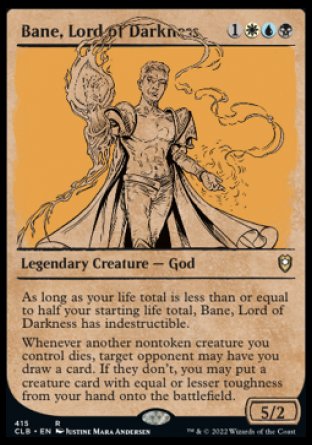 Bane, Lord of Darkness (Showcase) [Commander Legends: Battle for Baldur's Gate] - Destination Retro