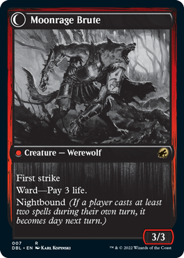 Brutal Cathar // Moonrage Brute [Innistrad: Double Feature] - Destination Retro
