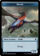 Drake // Koma's Coil Double-Sided Token [Murders at Karlov Manor Commander Tokens] - Destination Retro