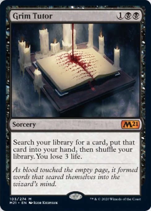 Grim Tutor [Core Set 2021] - Destination Retro