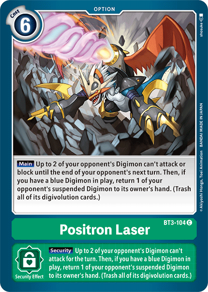 Positron Laser [BT3-104] [Release Special Booster Ver.1.5] - Destination Retro