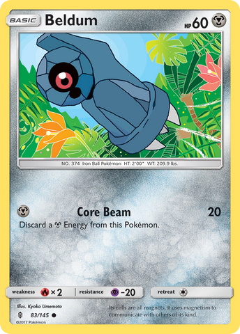 Beldum (83/145) [Sun & Moon: Guardians Rising] - Destination Retro
