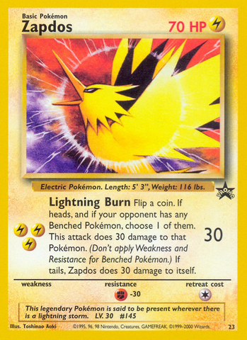 Zapdos (23) [Wizards: Black Star Promos] - Destination Retro