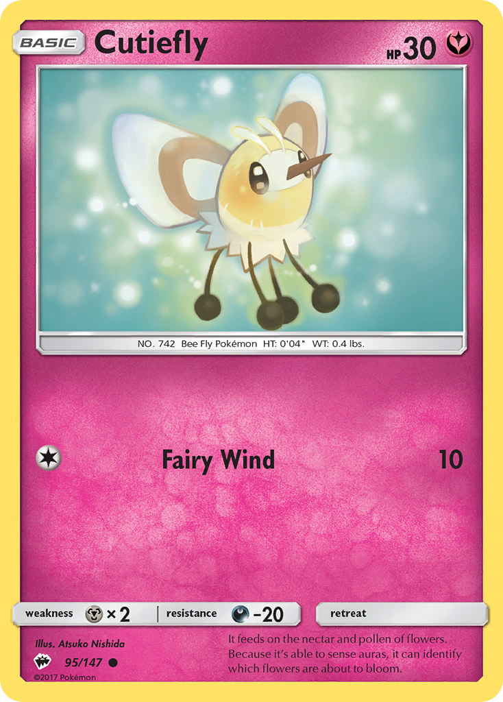 Cutiefly (95/147) [Sun & Moon: Burning Shadows] - Destination Retro