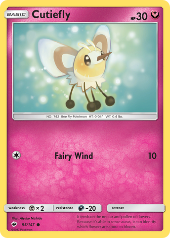 Cutiefly (95/147) [Sun & Moon: Burning Shadows] - Destination Retro