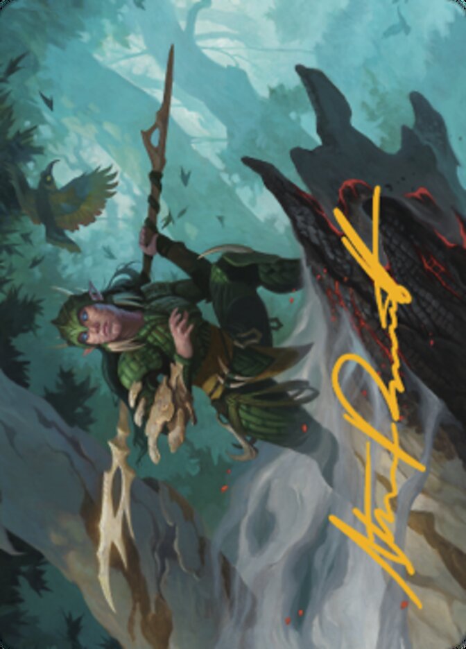 Gwenna, Eyes of Gaea Art Card (Gold-Stamped Signature) [The Brothers' War Art Series] - Destination Retro