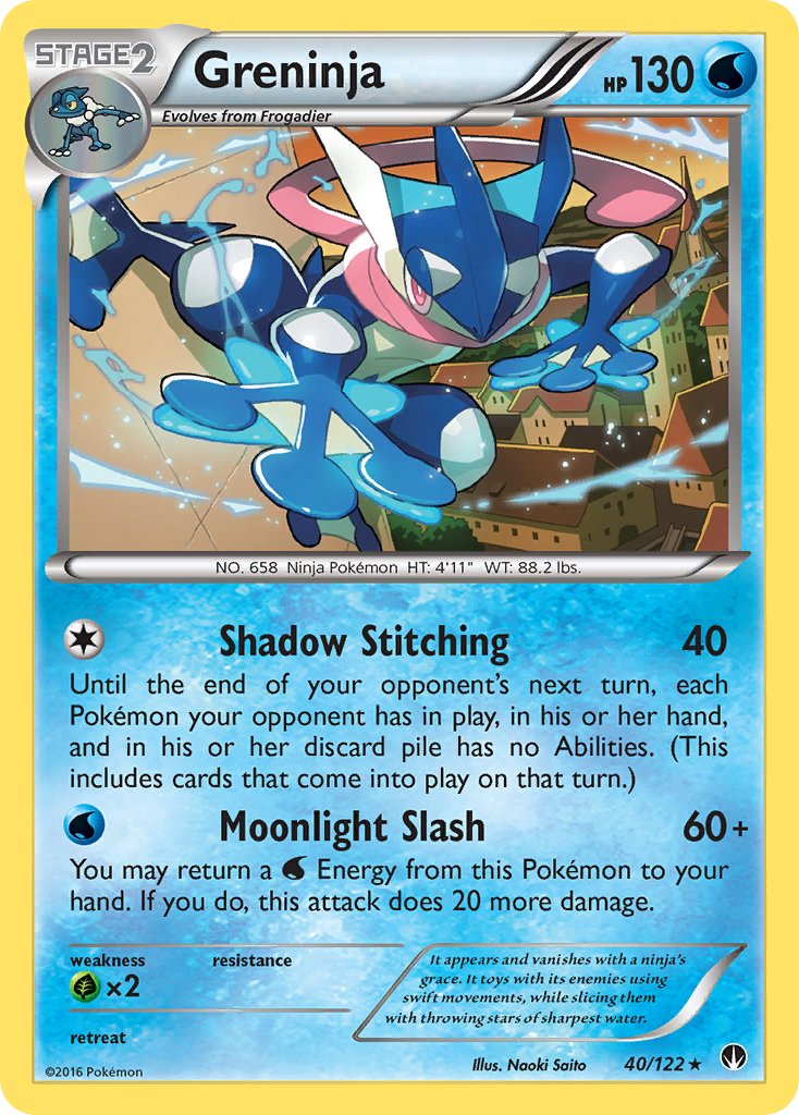 Greninja (40/122) (Theme Deck Exclusive) [XY: BREAKpoint] - Destination Retro