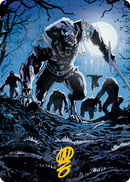 Tovolar, the Midnight Scourge 2 Art Card (Gold-Stamped Signature) [Innistrad: Midnight Hunt Art Series] - Destination Retro