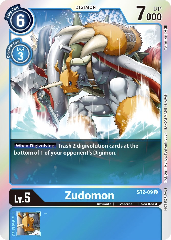 Zudomon [ST2-09] (Official Tournament Pack Vol. 6) [Starter Deck: Cocytus Blue Promos] - Destination Retro