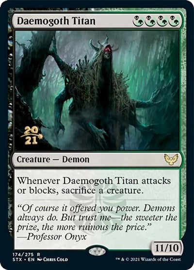 Daemogoth Titan [Strixhaven: School of Mages Prerelease Promos] - Destination Retro