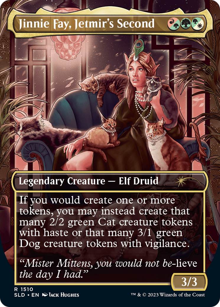 Jinnie Fay, Jetmir's Second // Jinnie Fay, Jetmir's Second [Secret Lair Commander Deck: Raining Cats and Dogs] - Destination Retro