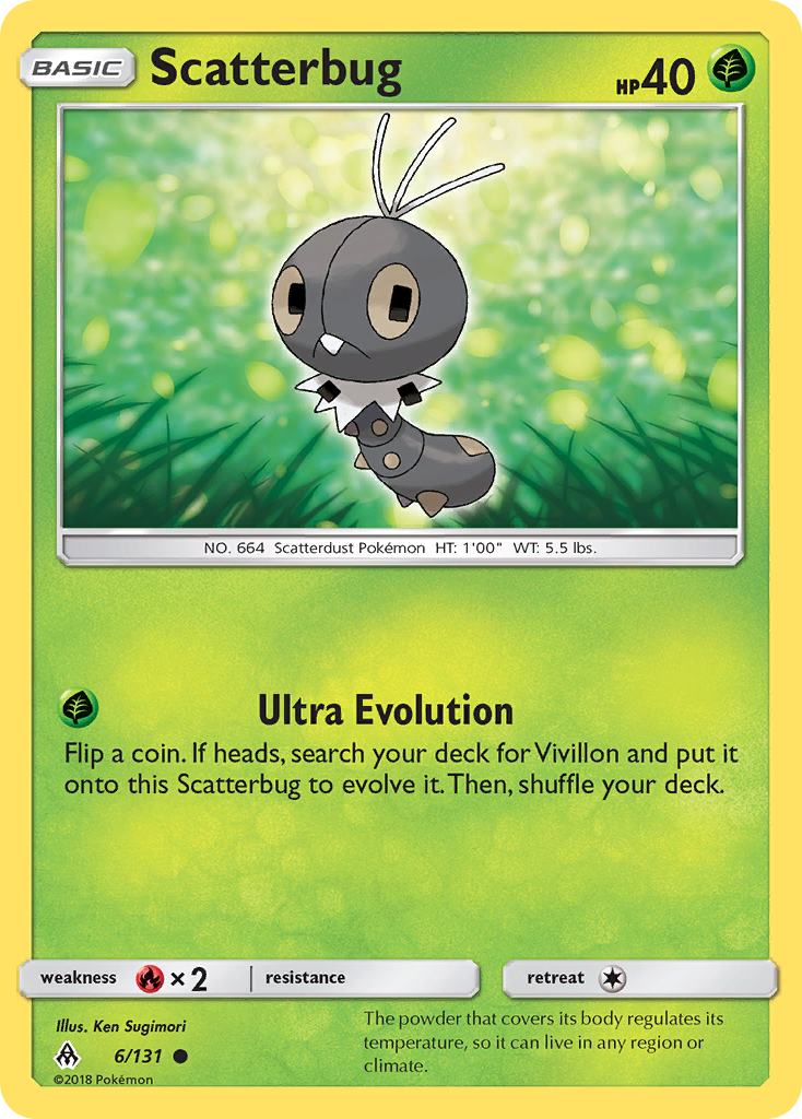 Scatterbug (6/131) [Sun & Moon: Forbidden Light] - Destination Retro