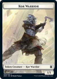 Kor Warrior // Plant Double-sided Token [Zendikar Rising Tokens] - Destination Retro