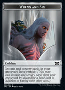 Wrenn and Six Emblem // Spirit Double-sided Token [Double Masters 2022 Tokens] - Destination Retro