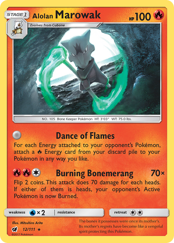Alolan Marowak (12/111) [Sun & Moon: Crimson Invasion] - Destination Retro