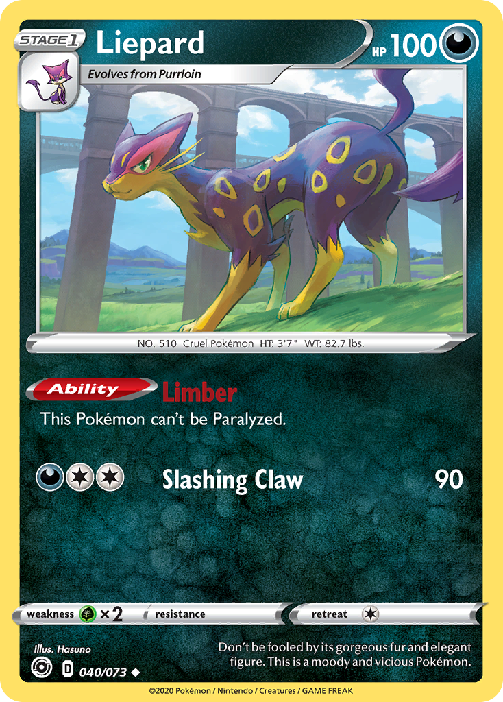 Liepard (40/073) [Sword & Shield: Champion's Path] - Destination Retro