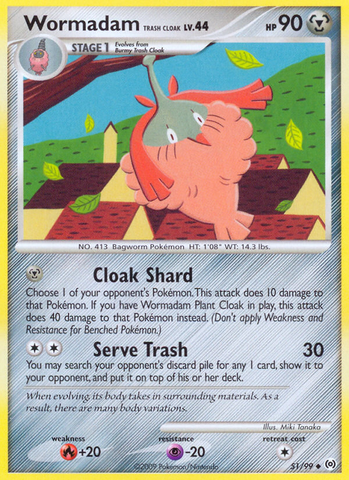 Wormadam Trash Cloak (51/99) [Arceus] - Destination Retro