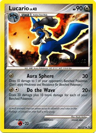 Lucario (53/127) (Prerelease Promo) [Diamond & Pearl: Black Star Promos] - Destination Retro
