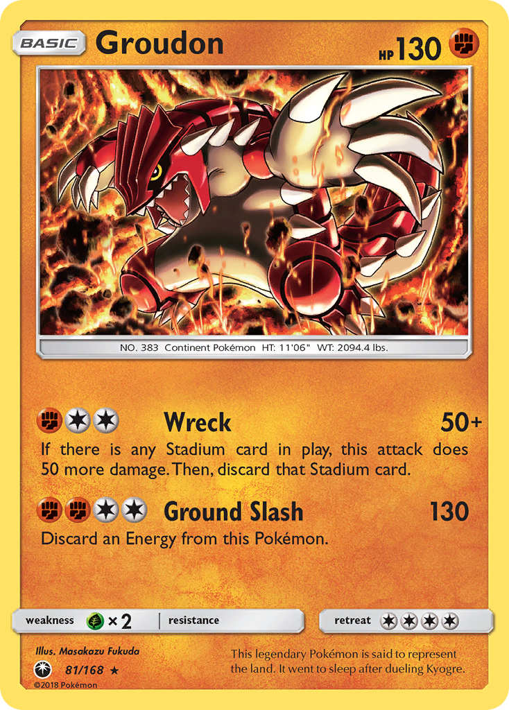 Groudon (81/168) [Sun & Moon: Celestial Storm] - Destination Retro