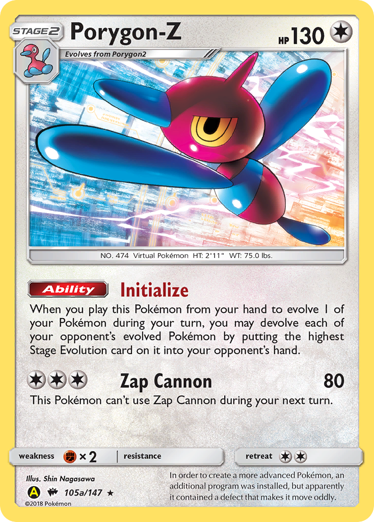 Porygon-Z (105a/147) [Sun & Moon: Burning Shadows] - Destination Retro