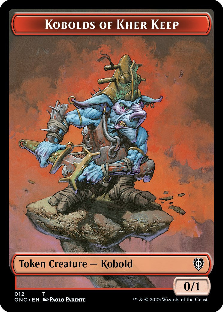 Kobolds of Kher Keep // Dragon Double-Sided Token [Phyrexia: All Will Be One Commander Tokens] - Destination Retro