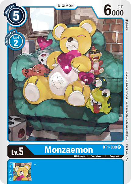 Monzaemon [BT1-038] (Tournament Pack) [Release Special Booster Ver.1.0 Promos] - Destination Retro