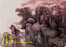 March of Burgeoning Life Art Card (Gold-Stamped Signature) [Kamigawa: Neon Dynasty Art Series] - Destination Retro