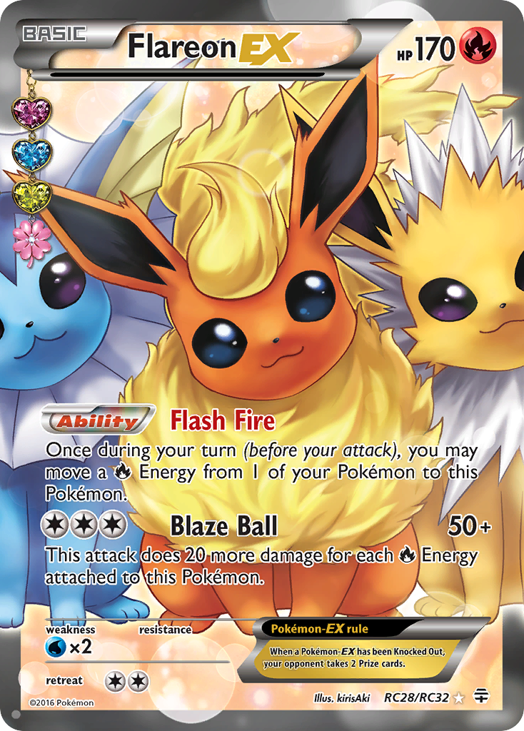 Flareon EX (RC28/RC32) [XY: Generations] - Destination Retro