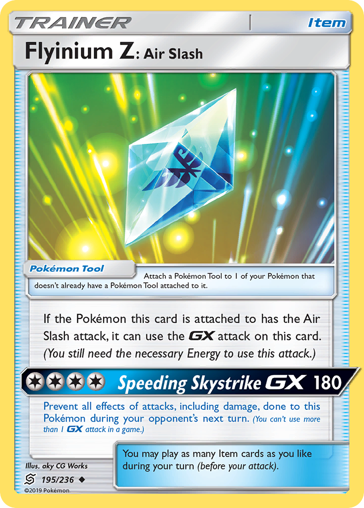 Flyinium Z: Air Slash (195/236) [Sun & Moon: Unified Minds] - Destination Retro