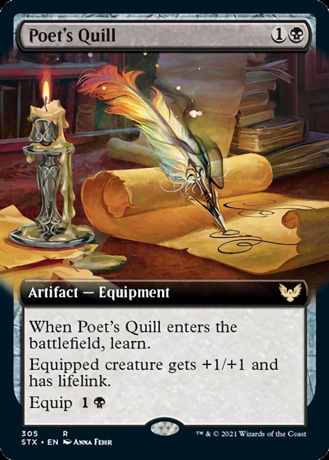 Poet's Quill (Extended) [Strixhaven: School of Mages] - Destination Retro