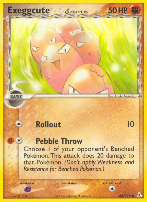 Exeggcute (65/110) (Delta Species) [EX: Holon Phantoms] - Destination Retro