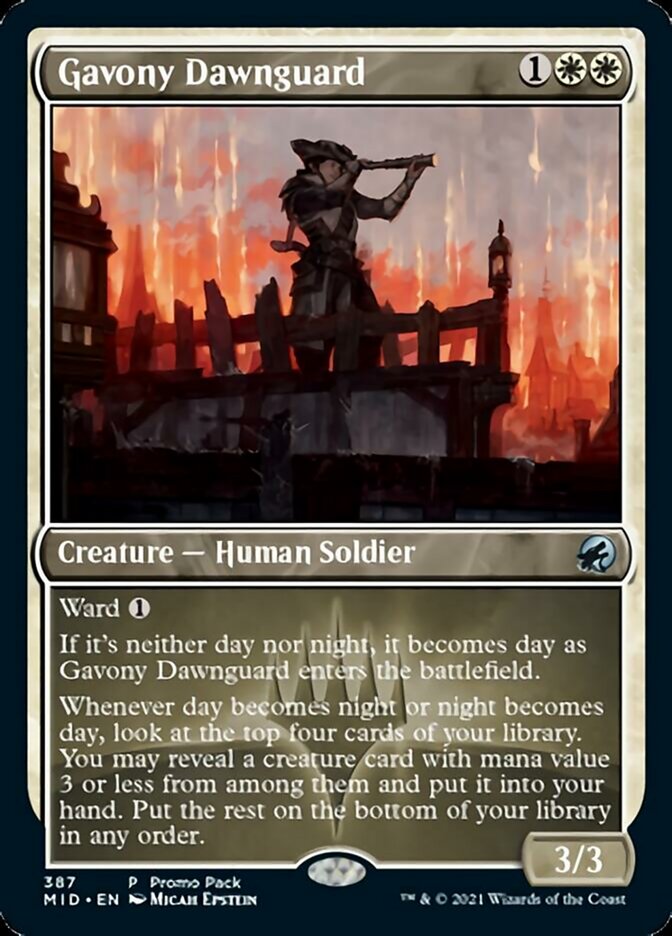 Gavony Dawnguard (Promo Pack) [Innistrad: Midnight Hunt Promos] - Destination Retro