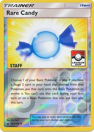 Rare Candy (142/168) (League Promo Staff) [Sun & Moon: Celestial Storm] - Destination Retro