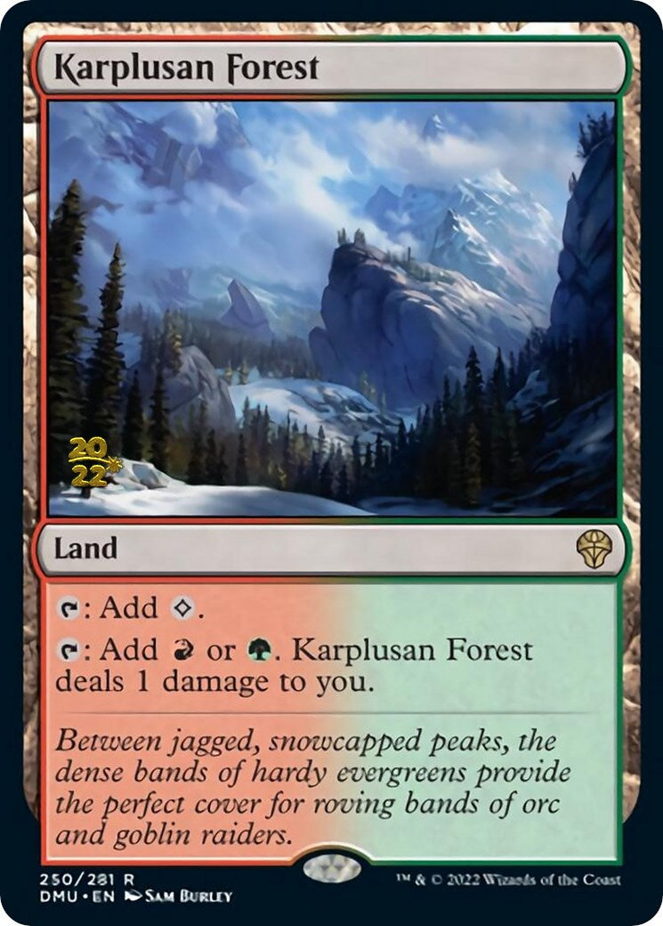 Karplusan Forest [Dominaria United Prerelease Promos] - Destination Retro