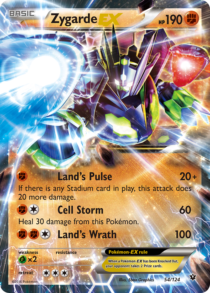 Zygarde EX (54/124) [XY: Fates Collide] - Destination Retro