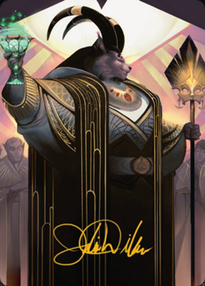 Jetmir, Nexus of Revels 2 Art Card (Gold-Stamped Signature) [Streets of New Capenna Art Series] - Destination Retro