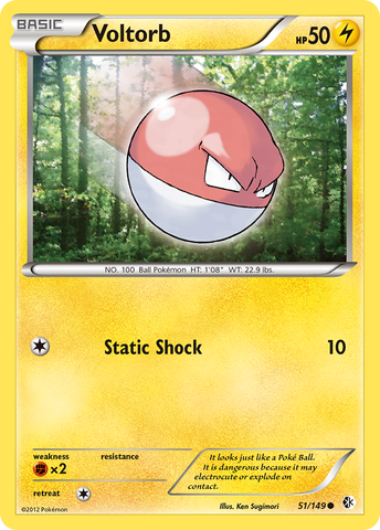 Voltorb (51/149) [Black & White: Boundaries Crossed] - Destination Retro