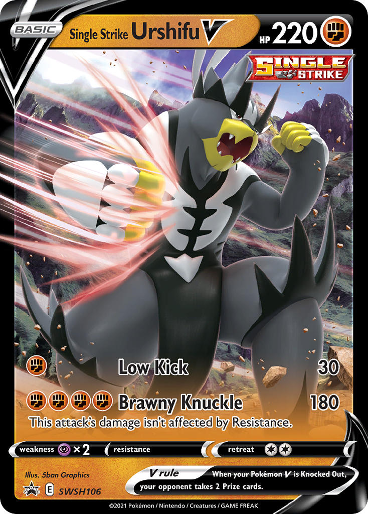 Single Strike Urshifu V (SWSH106) (Oversized) [Jumbo Cards] - Destination Retro