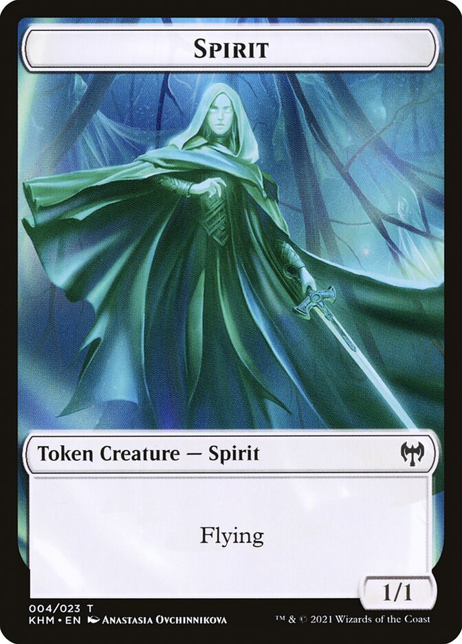 Bird // Spirit Double-sided Token [Kaldheim Commander Tokens] - Destination Retro