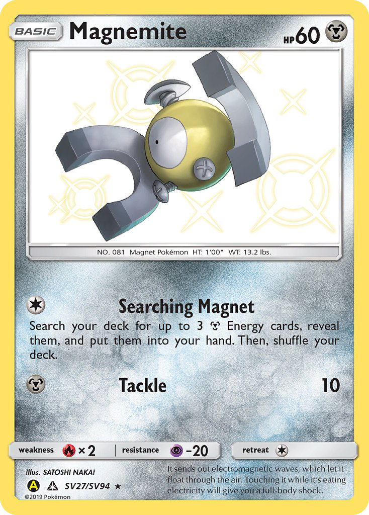 Magnemite (SV27/SV94) [Sun & Moon: Hidden Fates - Shiny Vault] - Destination Retro