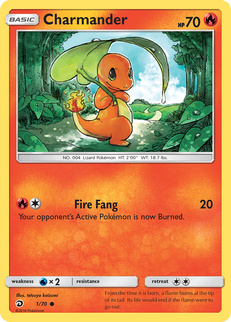 Charmander (1/70) [Sun & Moon: Dragon Majesty] - Destination Retro