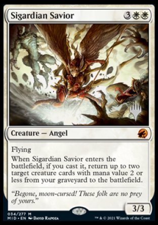 Sigardian Savior (Promo Pack) [Innistrad: Midnight Hunt Promos] - Destination Retro
