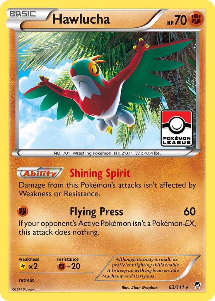 Hawlucha (63/111) [XY: Furious Fists] - Destination Retro