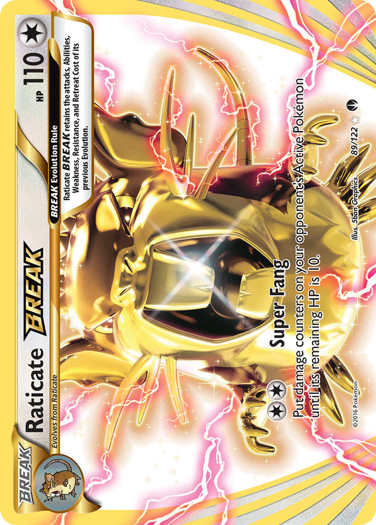 Raticate BREAK (89/122) [XY: BREAKpoint] - Destination Retro